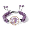 Ethnic Style Tree Natural Stone Knitting Bracelets