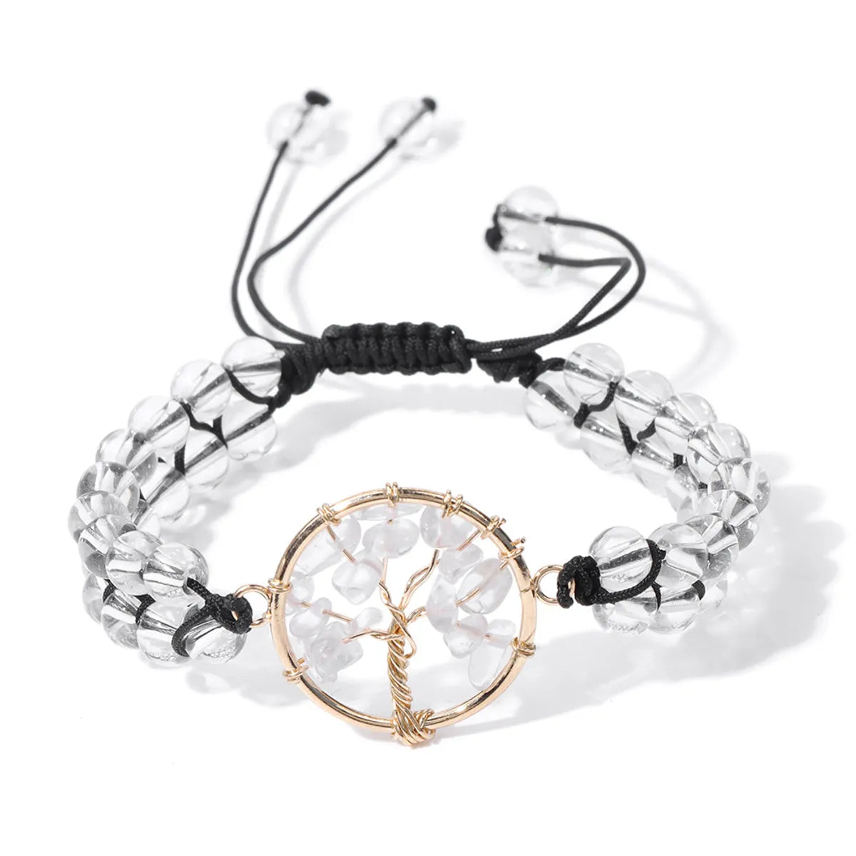 Ethnic Style Tree Natural Stone Knitting Bracelets