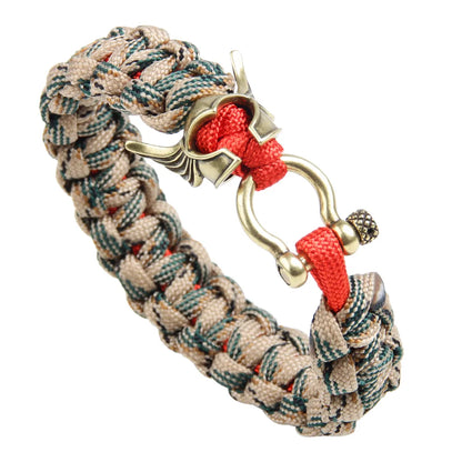 Ethnic Umbrella Rope Helmet Shield Bracelet Wholesale