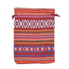Ethnic style Striped Cotton Cloth Bucket Pocket Drawstring Beads Bracelet Play Packaging Bag Sachet Bag