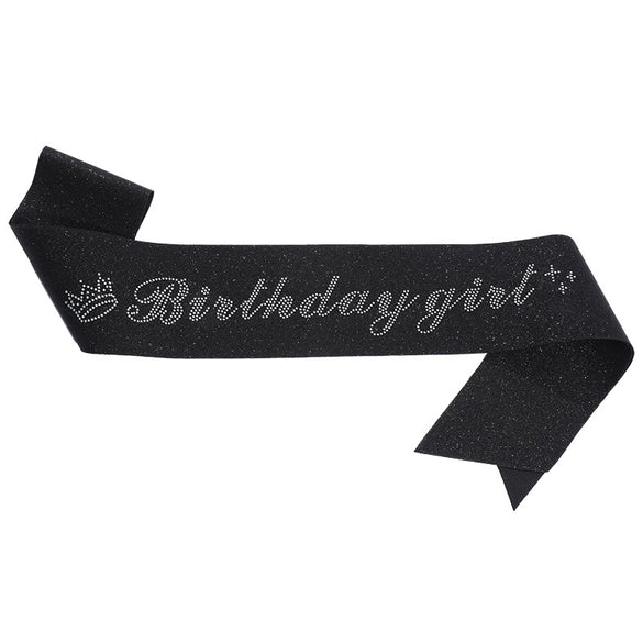 Etiquette Belt Glitter Cloth Sardine Material With Bronzing Printing And Hot Diamond Shoulder Strap