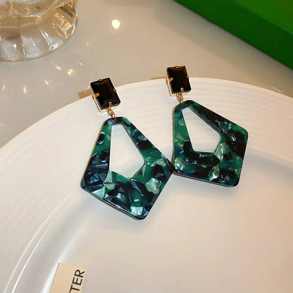 Geometric Arylic No Inlaid Earrings