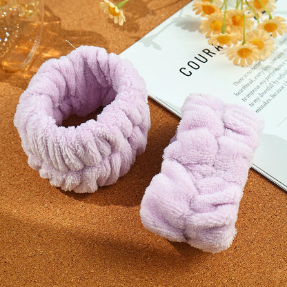 Hot Hair Accessories Women'S Beauty Makeup Yoga Multi-Use  Hair-Fixing Headband Bath Face Sponge Hairband