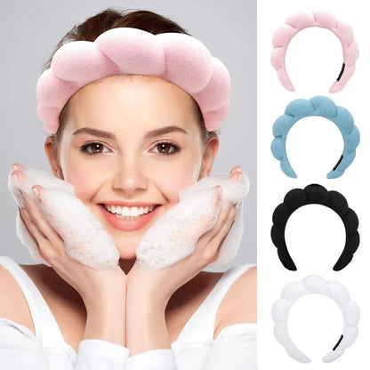 Hot Hair Accessories Women'S Beauty Makeup Yoga Multi-Use  Hair-Fixing Headband Bath Face Sponge Hairband