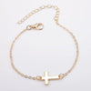 European And American Bracelet Fashion Simple Alloy Cross Bracelet Simple Bracelet Cross-Border Bracelet Women