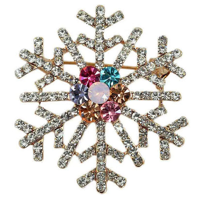 Christmas Brooch Crutches Elk Snowflake Snowman Christmas Tree Wreath Bell Boots Pin Corsage Hot Sale