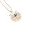 European And American Cross-border Palm Love Demon Eye Pendant Personalized Necklace
