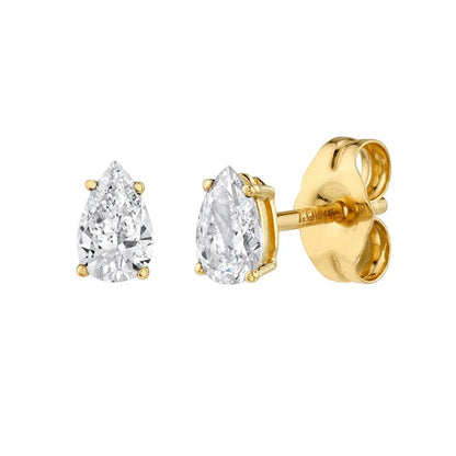 European And American Drop-shaped Zircon Earrings Fashion Earrings