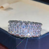 European And American Fashion Aaa Grade Double Drainage Drop-shaped Copper Zircon Ring