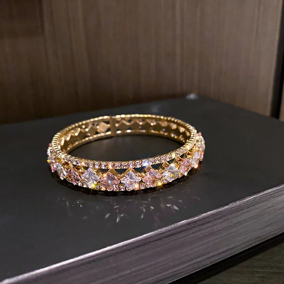 European And American Fashion Exaggerated Full Diamond Bracelet Female Wholesale