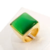 Stainless Steel 18K Gold Plated Fashion Geometric No Inlaid