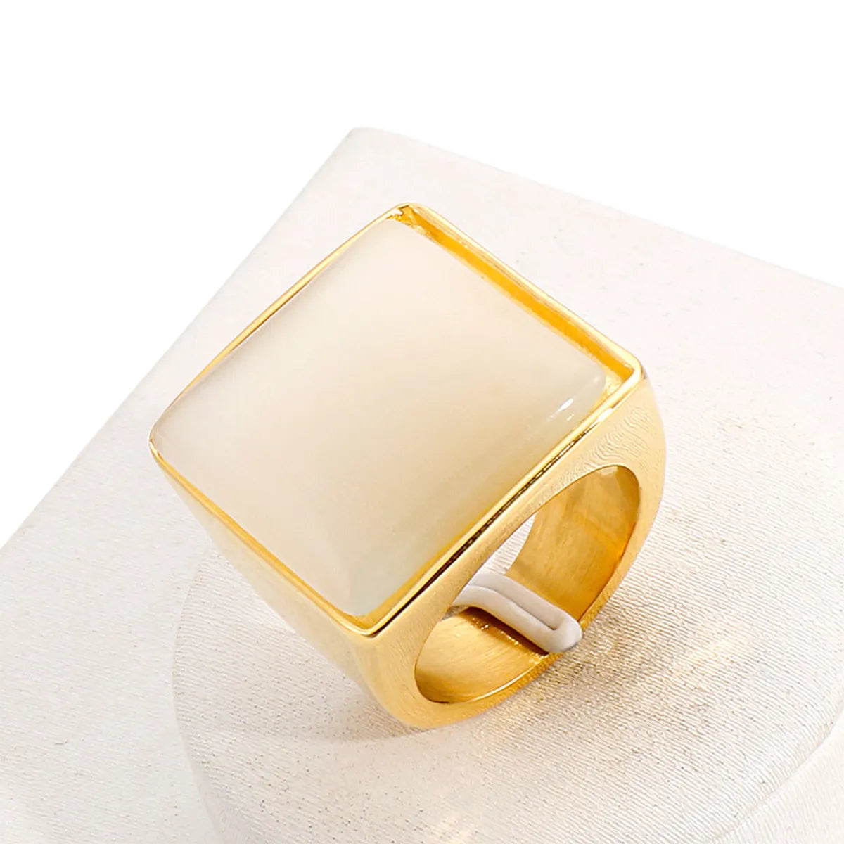 Stainless Steel 18K Gold Plated Fashion Geometric No Inlaid