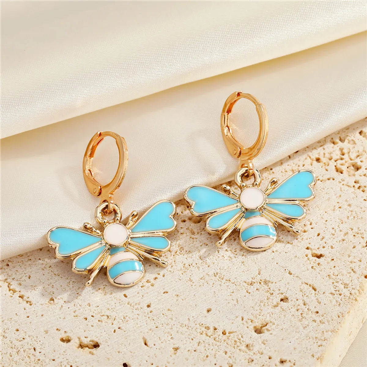 European And American New Jewelry Personality Insect Bee Three-Dimensional Earrings Creative Earrings