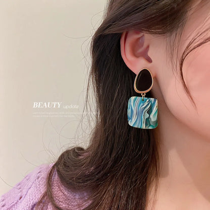 Fashion Geometric Arylic No Inlaid Earrings