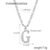 Wholesale Jewelry Basic Modern Style Classic Style Letter Titanium Steel Gold Plated Enamel Plating Pendant Necklace