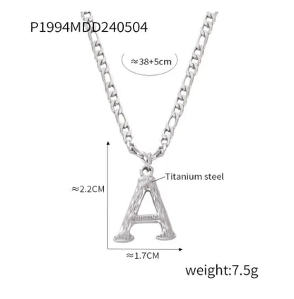 Wholesale Jewelry Basic Modern Style Classic Style Letter Titanium Steel Gold Plated Enamel Plating Pendant Necklace