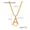 Wholesale Jewelry Basic Modern Style Classic Style Letter Titanium Steel Gold Plated Enamel Plating Pendant Necklace