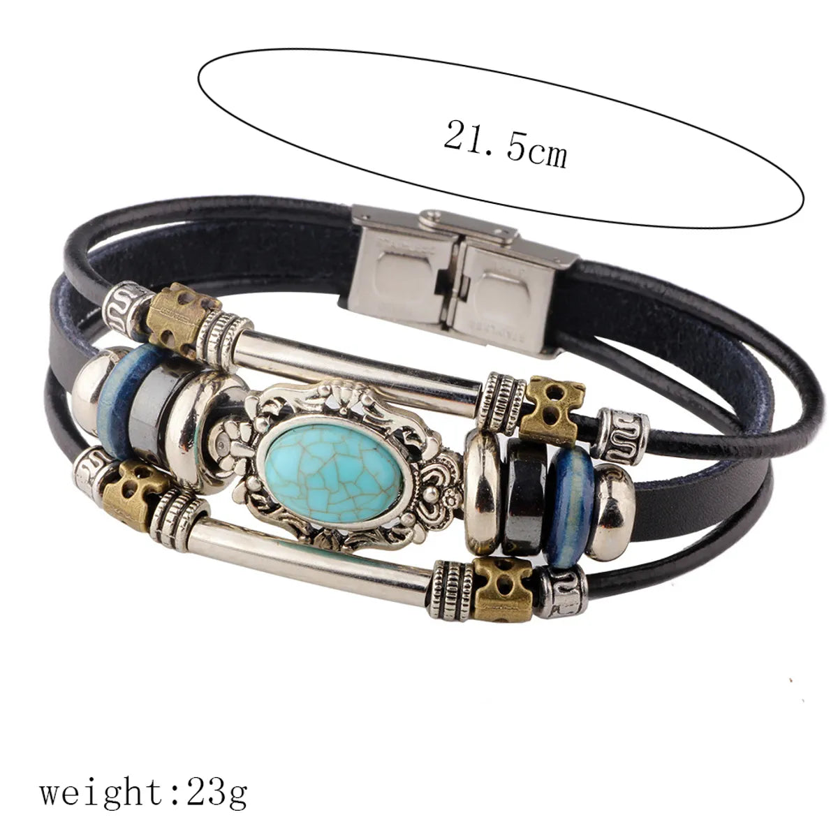 European And American Retro Leather Bracelet Fashion Diy Beaded Bracelet Wholesale