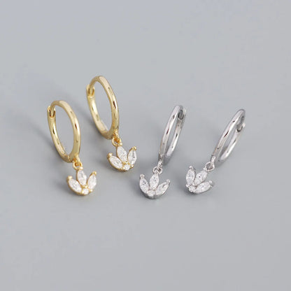 Fashion Geometric Plating Gem Earrings