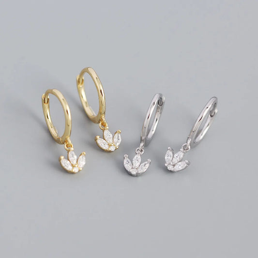 Fashion Geometric Plating Gem Earrings