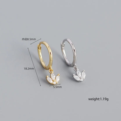 Fashion Geometric Plating Gem Earrings