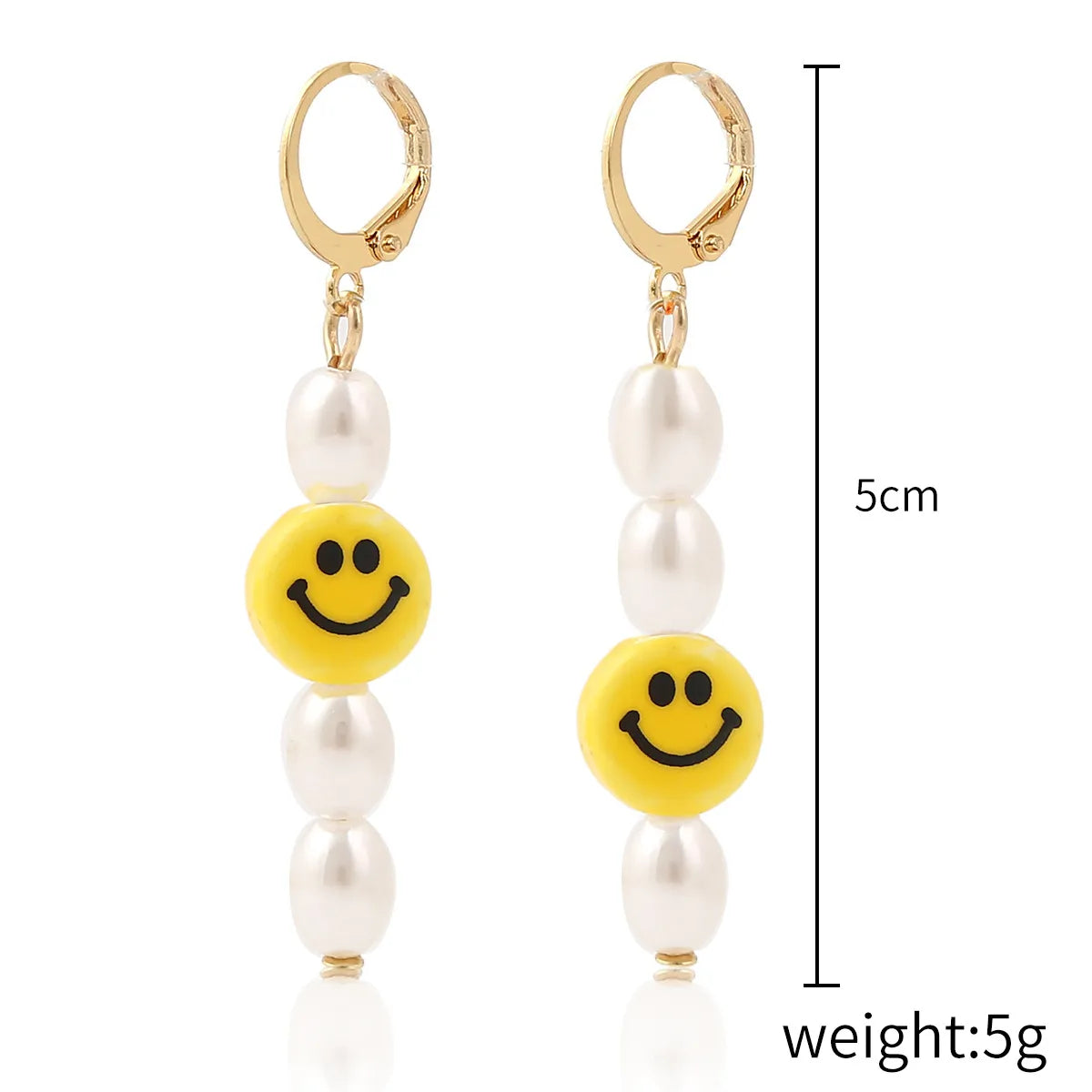 European And American Simple Smile Butterfly Mushroom Soft  Earrings