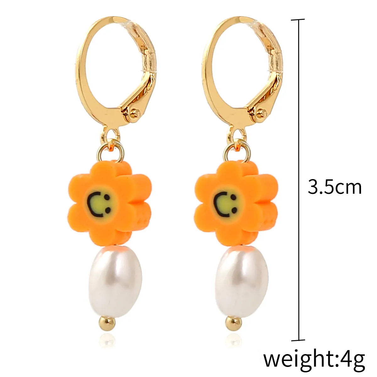 European And American Simple Smile Butterfly Mushroom Soft  Earrings