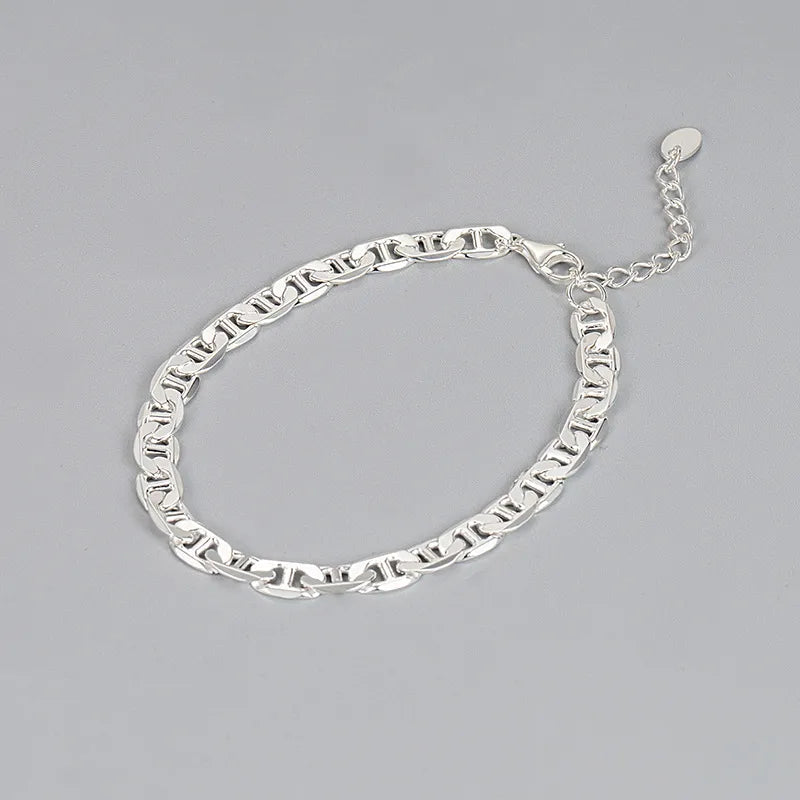 European And American Special-Interest Design Fashion Brand 925 Sterling Silver Pig Nose Bracelet Female Ins Hip Hop Style Fashion Accessories Personalized Bracelet