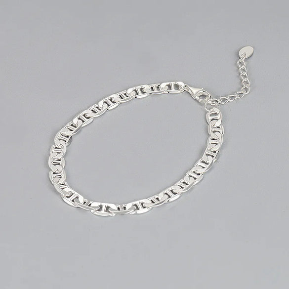 European And American Special-Interest Design Fashion Brand 925 Sterling Silver Pig Nose Bracelet Female Ins Hip Hop Style Fashion Accessories Personalized Bracelet