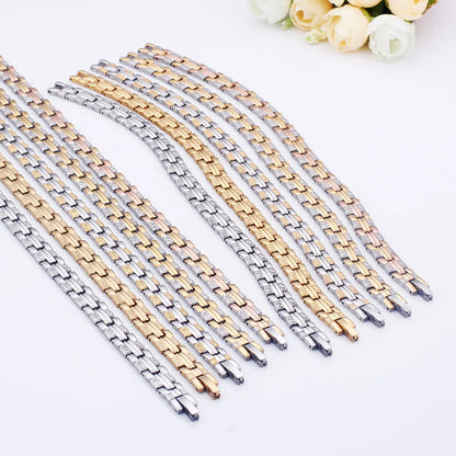 European And American Stainless Steel Anti-scratch Necklace Bracelet Set