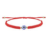 Evil Eye Geometric Braided Rope Adjustable Friendship Bracelet Electroplated