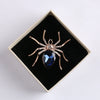 Exaggerated Animal Style Alloy Crystal Brooch With Rose Gold Electroplating For Women's Clothing