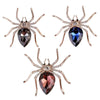 Exaggerated Animal Style Alloy Crystal Brooch With Rose Gold Electroplating For Women's Clothing