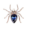 Exaggerated Animal Style Alloy Crystal Brooch With Rose Gold Electroplating For Women's Clothing