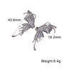 Exaggerated Butterfly Stud Earrings For Women Stainless Steel Sweet Elegant Animal Design Colorfast Plated Jewelry