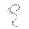 Exaggerated Creative Alloy Earrings Retro Punk Style With Dark Flying Dragon Animal Pattern Electroplated