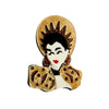 Exaggerated Creative Funny Snake Hair Witch Abstract Cartoon Acrylic Printing Jewelry Decorative Brooch For Women