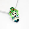 Exaggerated Creative Funny Snake Hair Witch Abstract Cartoon Acrylic Printing Jewelry Decorative Brooch For Women