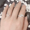 Exaggerated Design Luxury Zircon S925 Sterling Silver Geometric Open Ring For All Gender
