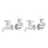 Exaggerated Detachable Hip Hop Faucet Earrings For Women Alloy Material Geometric Style Electroplating Treatment