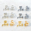 Exaggerated Detachable Hip Hop Faucet Earrings For Women Alloy Material Geometric Style Electroplating Treatment