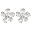 Exaggerated Distinctive Women's Metal Earrings With Irregular Fold Texture And Geometric Design Electroplated