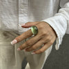 Exaggerated Fashion Candy Color Acrylic Geometric Ring Jewelry For Women