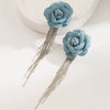 Exaggerated Fashion Women's Earrings Alloy S925 Silver Needle Flower Micropaved