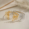 Exaggerated Floral Stainless Steel Bracelet With Electroplating For Women Light Luxury Niche Highend Nonfading Jewelry