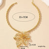 Exaggerated Flower Alloy Plating Women'S Pendant Necklace