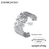 Exaggerated Flower Petal Opening Bracelet 316L Stainless Steel 18K Gold Plated