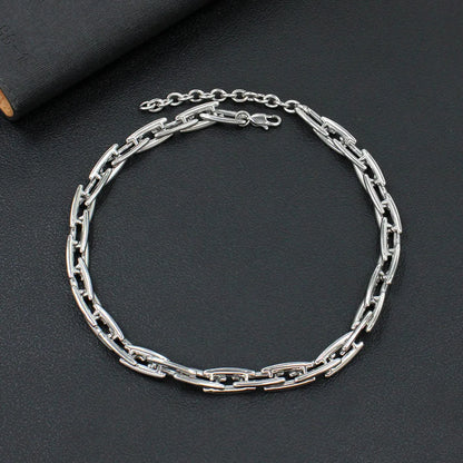 Wholesale Jewelry Exaggerated French Style Commute Solid Color 304 Stainless Steel 18K Gold Plated Plating Bracelets Necklace