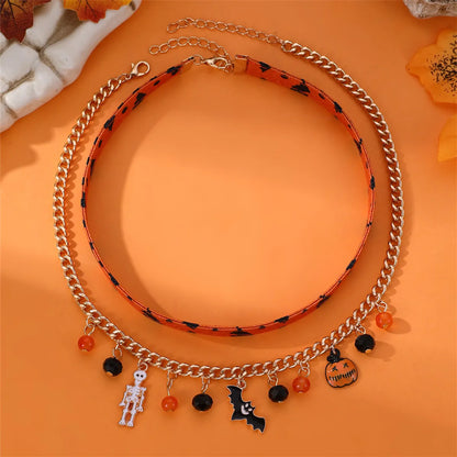 Exaggerated Funny Halloween Pattern Alloy Halloween Women's Layered Necklaces