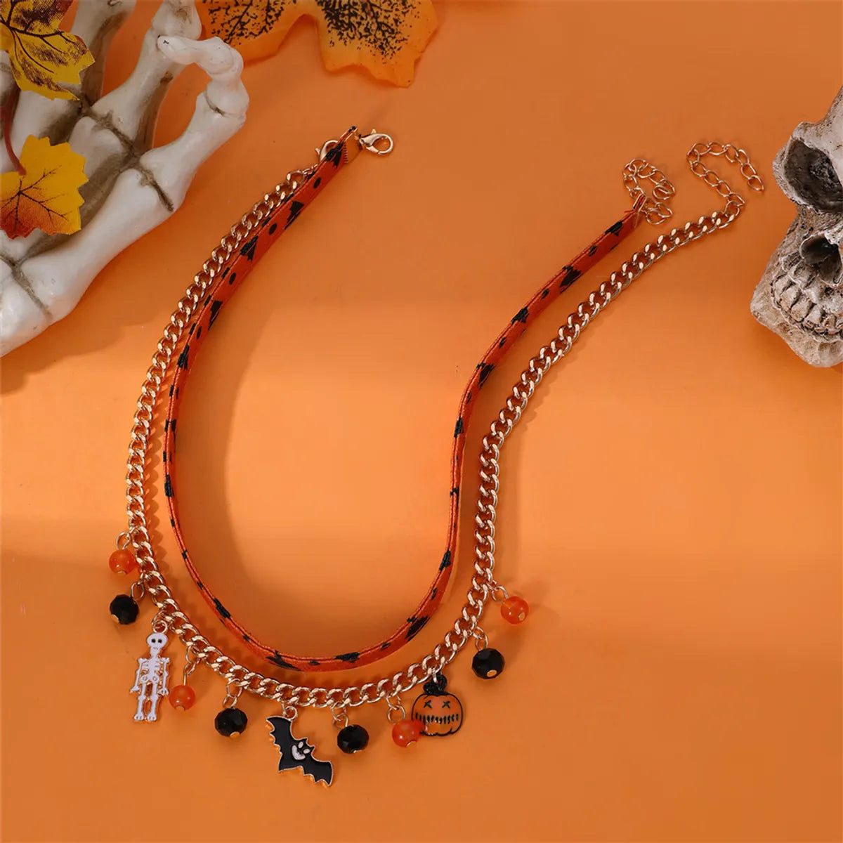 Exaggerated Funny Halloween Pattern Alloy Halloween Women's Layered Necklaces